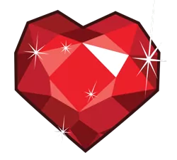 Size: 900x809 | Tagged: artist:fureox, derpibooru import, fire ruby, gem, heart shaped, no pony, object, ruby, safe, simple background, transparent background, vector