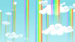 Size: 8000x4500 | Tagged: absurd resolution, artist:ambassad0r, background, cloud, cloudy, derpibooru import, rainbow, safe, scenery, vector