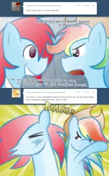 Size: 800x1280 | Tagged: safe, artist:feather, derpibooru import, rainbow dash, ask rainbow danger dash, ask, tumblr