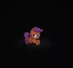 Size: 1024x952 | Tagged: dead source, safe, artist:sloverdable, derpibooru import, scootaloo, pegasus, pony, crying, female, filly, image, png, prone, sad, scootalone, solo