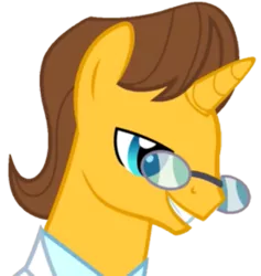 Size: 611x644 | Tagged: derpibooru import, doctor horse, doctor stable, glasses, handsome face, safe, simple background, transparent background, vector