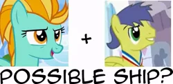 Size: 859x418 | Tagged: safe, derpibooru import, lightning dust, oc, oc:ace swift, wonderbolts academy, spoiler:s03, canon x oc, meta, shipping, text, turnabout storm