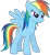 Size: 900x975 | Tagged: safe, derpibooru import, rainbow dash, pegasus, pony, angry, female, frown, image, mare, png, simple background, solo, spread wings, transparent background, vector