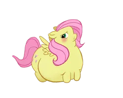 Size: 1280x1013 | Tagged: artist:featherhead, background removed, belly, blushing, cute, daaaaaaaaaaaw, derpibooru import, edit, fat, fattershy, fluttershy, hnnng, obese, safe, simple background