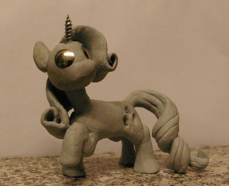 Size: 1029x839 | Tagged: artist:vampairious-kun, blu-tack, derpibooru import, figure, irl, photo, rarity, safe, sculpture