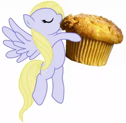 Size: 1000x970 | Tagged: safe, derpibooru import, derpy hooves, pegasus, pony, baked goods, muffin