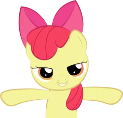 Size: 5267x5059 | Tagged: absurd resolution, apple bloom, artist:izeer, bedroom eyes, show accurate, simple background, suggestive, transparent background, vector