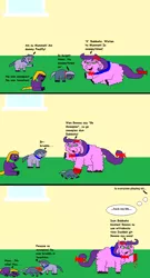 Size: 636x1181 | Tagged: artist:fortune, bella the mare, blood, comic, derpibooru import, fluffy pony, fluffy pony death, fluffy pony foals, fluffy pony grimdark, foal abuse, grimdark