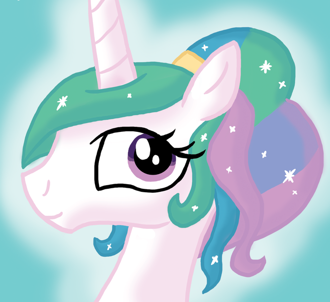 Size: 1670x1526 | Tagged: alternate hairstyle, artist:inkrose98, derpibooru import, princess celestia, safe, solo