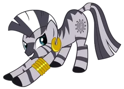 Size: 2000x1439 | Tagged: artist:luckysmores, derpibooru import, exploitable meme, female, iwtcird, safe, simple background, solo, stretching, transparent background, vector, zebra, zecora