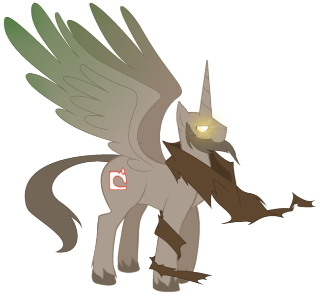 Size: 1024x947 | Tagged: alicorn, derpibooru import, glowing eyes, male, minecraft, mojang, notch, ponified, safe, simple background, solo, transparent background