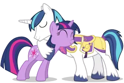 Size: 6000x4000 | Tagged: armor, artist:90sigma, derpibooru import, hug, safe, shining armor, simple background, transparent background, twilight sparkle, vector