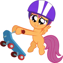 Size: 5737x5729 | Tagged: absurd resolution, artist:deadparrot22, derpibooru import, helmet, safe, scootaloo, scooter, simple background, solo, transparent background, vector