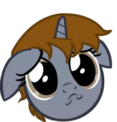 Size: 800x836 | Tagged: safe, artist:slowlearner46, derpibooru import, oc, oc:littlepip, unofficial characters only, pony, unicorn, fallout equestria, fanfic, bust, fallout, fanfic art, female, floppy ears, horn, mare, portrait, pouting, simple background, solo, transparent background