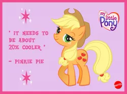 Size: 645x477 | Tagged: all kinds of wrong, applejack, derpibooru import, mattel, pinkie pie, quote, safe, seems legit, trolling, troll quote