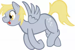 Size: 1994x1351 | Tagged: safe, artist:1ltdaniels, derpibooru import, derpy hooves, pegasus, pony, female, mare, scrunchy face, tongue out