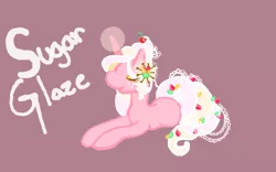 Size: 640x400 | Tagged: safe, artist:ponywoona, derpibooru import, oc, unofficial characters only, food pony, original species, unicorn, candy