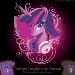 Size: 1299x1299 | Tagged: artist:hinoraito, clothes, derpibooru import, merchandise, official, safe, solo, t-shirt, twilight sparkle, welovefine