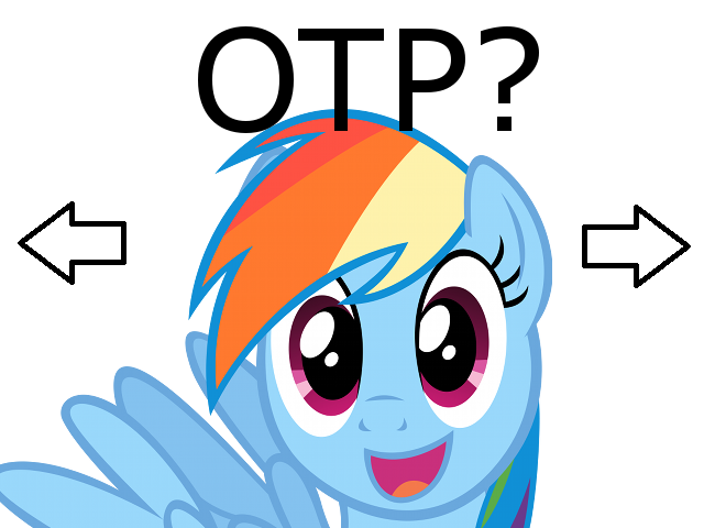 Size: 640x480 | Tagged: safe, derpibooru import, rainbow dash, pony, exploitable meme, meme, otp, simple background, vector, white background