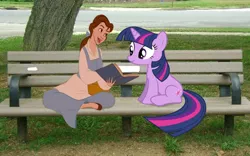 Size: 900x563 | Tagged: artist:brion24, beauty and the beast, belle, crossover, derpibooru import, disney princess, human, irl, photo, ponies in real life, safe, twilight sparkle, vector