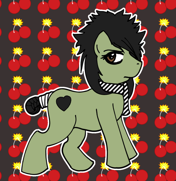 Size: 812x832 | Tagged: artist:aesiraven, joan jett, ponified, safe