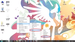 Size: 1366x768 | Tagged: derpibooru import, desktop ponies, princess celestia, rarity, safe, windows, windows 7