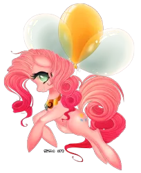 Size: 4069x4985 | Tagged: absurd resolution, artist:g-malcott, balloon, derpibooru import, pinkie pie, safe, then watch her balloons lift her up to the sky