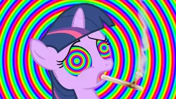 Size: 1366x768 | Tagged: artist:generalpolkovnik, artist:pronzoc, derpibooru import, drugs, psychedelic, safe, trippy, twilight sparkle