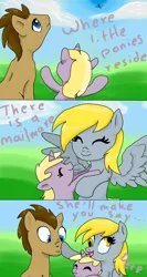 Size: 546x1024 | Tagged: safe, artist:nicte-ha, derpibooru import, derpy hooves, dinky hooves, doctor whooves, time turner, pegasus, pony, comic, female, mare