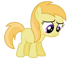 Size: 6000x5000 | Tagged: safe, artist:pikamander2, derpibooru import, noi, earth pony, pony, absurd resolution, filly, foal, sad, simple background, solo, transparent background, vector
