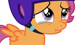 Size: 962x576 | Tagged: safe, artist:thestorm117, derpibooru import, scootaloo, pony, crying, simple background, solo, transparent background, vector