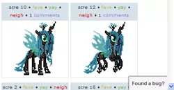 Size: 393x205 | Tagged: changeling, exploitable meme, insect, juxtaposition, juxtaposition win, meta, queen chrysalis, safe
