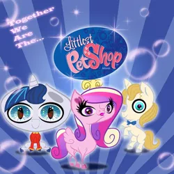 Size: 700x700 | Tagged: ask blueblood, derpibooru import, littlest pet shop, nightmare fuel, parody, prince blueblood, princess cadance, safe, shining armor