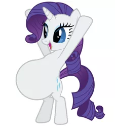 Size: 544x598 | Tagged: derpibooru import, pregnant, pregnant edit, rarity, safe, standing