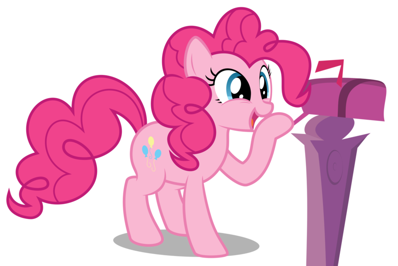 Size: 5330x3570 | Tagged: artist:abydos91, derpibooru import, mailbox, pinkie pie, safe, simple background, solo, transparent background, vector