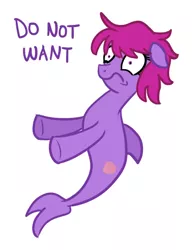 Size: 369x481 | Tagged: artist:starlight-gaze, derpibooru import, do not want, hippocampus, merpony, oc, reaction image, safe, unofficial characters only