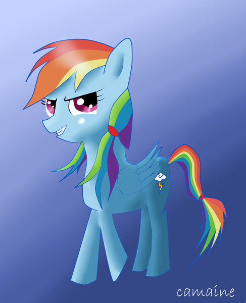 Size: 900x1108 | Tagged: safe, artist:camaine, derpibooru import, rainbow dash