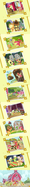 Size: 300x1857 | Tagged: safe, derpibooru import, screencap, apple bloom, apple bread, apple brown betty, apple bumpkin, apple cinnamon, apple cobbler, apple crumble, apple dumpling, apple fritter, apple honey, apple leaves, apple mint, apple rose, apple split, apple squash, apple strudel, apple tarty, apple top, applejack, aunt orange, auntie applesauce, babs seed, big macintosh, braeburn, bushel, candy apples, cherry cola, cherry fizzy, florina tart, gala appleby, golden delicious, granny smith, half baked apple, hayseed turnip truck, hoss, jonagold, liberty belle, marmalade jalapeno popette, minty apple, mosely orange, pink lady, red delicious, red gala, red june, sweet tooth, uncle orange, wensley, winona, earth pony, pony, apple family reunion, female, filly, male, mare, picture, stallion, the oranges