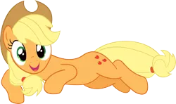 Size: 9989x5916 | Tagged: absurd resolution, apple family reunion, applejack, artist:racefox, looking at you, safe, side, simple background, solo, transparent background, vector