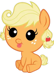 Size: 7000x9478 | Tagged: absurd resolution, apple family reunion, applejack, artist:infinitoa, babyjack, baby pony, cute, derpibooru import, filly, foal, jackabetes, safe, solo, vector