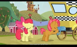 Size: 1680x1028 | Tagged: apple bloom, apple family reunion, babs seed, derpibooru import, safe, screencap, youtube caption