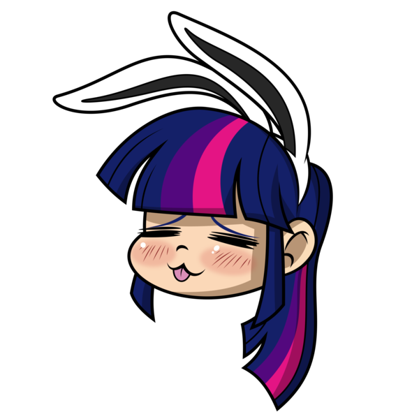 Size: 4000x4000 | Tagged: absurd resolution, artist:mamandil, artist:megasweet, bunny ears, derpibooru import, humanized, safe, simple background, solo, transparent background, twilight sparkle, vector