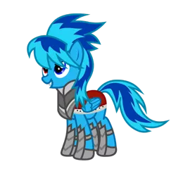Size: 894x894 | Tagged: safe, artist:maomao27, derpibooru import, oc, unofficial characters only, pegasus, pony, armor, heterochromia