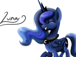 Size: 1200x900 | Tagged: artist:greenauroras, princess luna, safe, smiling, solo