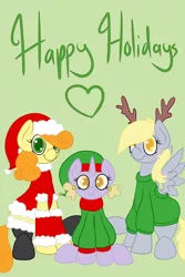 Size: 2000x3000 | Tagged: artist:robynne, carrot top, derpibooru import, derpy hooves, dinky hooves, golden harvest, safe