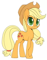 Size: 1224x1544 | Tagged: applejack, artist:helhoof, cowboy hat, crossed hooves, derpibooru import, hat, safe, simple background, solo, stetson