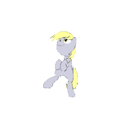 Size: 500x500 | Tagged: safe, artist:kanashiipanda, derpibooru import, derpy hooves, pony, animated, bipedal, cute, dancing, derpabetes, frame by frame, prancing, solo, the doo doo doo song