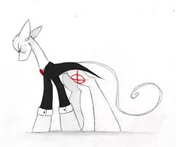 Size: 900x754 | Tagged: artist:the--cloudsmasher, safe, slenderman, slendermane, slenderpony