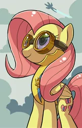 Size: 2200x3400 | Tagged: artist:docwario, derpibooru import, fluttershy, goggles, safe, wonderbolt trainee uniform, wondershy