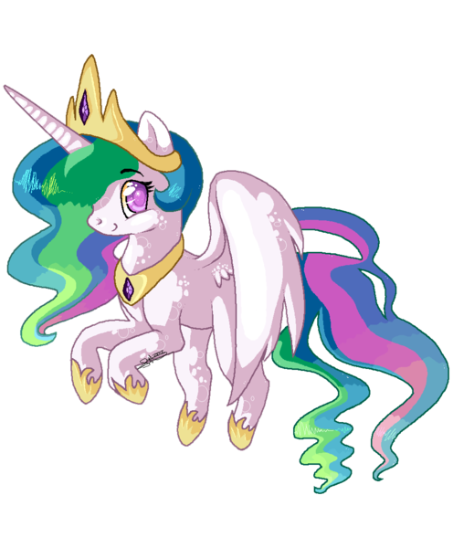 Size: 964x1166 | Tagged: safe, artist:sugarpawz, derpibooru import, princess celestia, solo